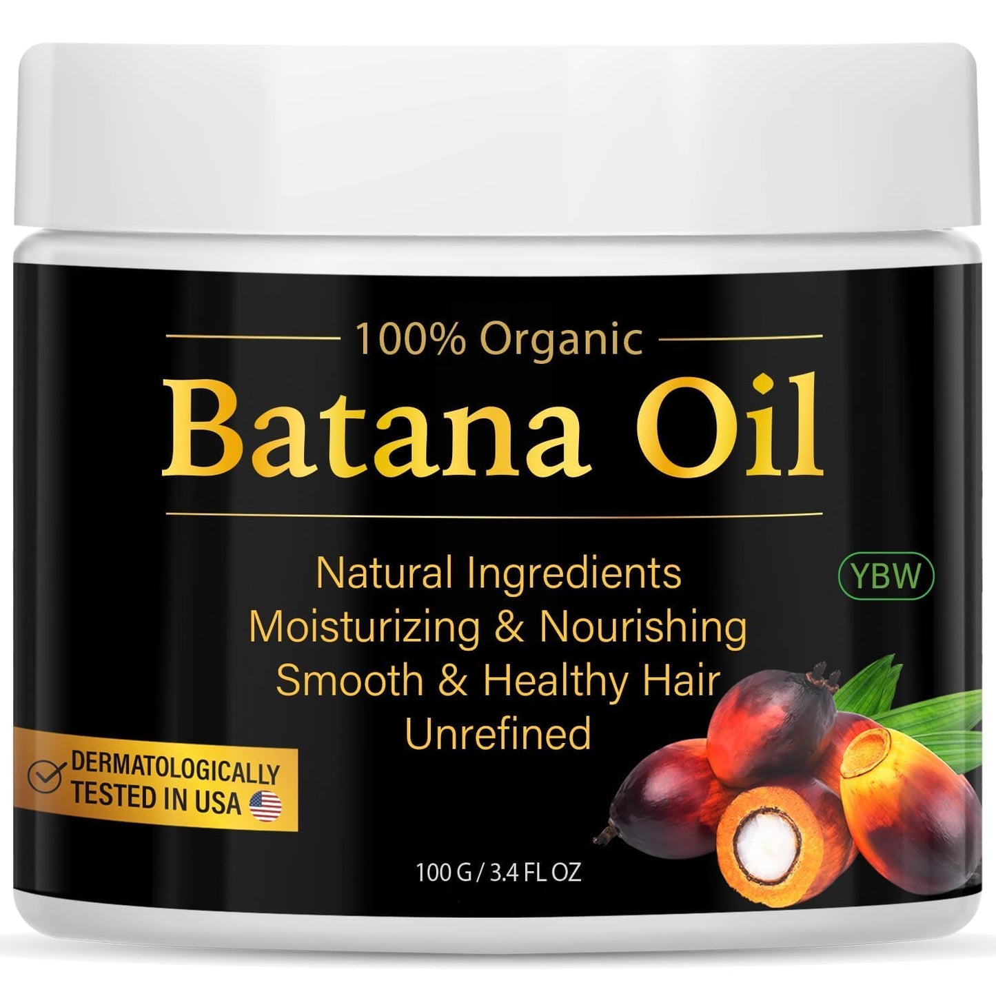 100% Natural Raw Batana Oil for Hair Growth, Dr. Sebi Hair Oil from Honduras