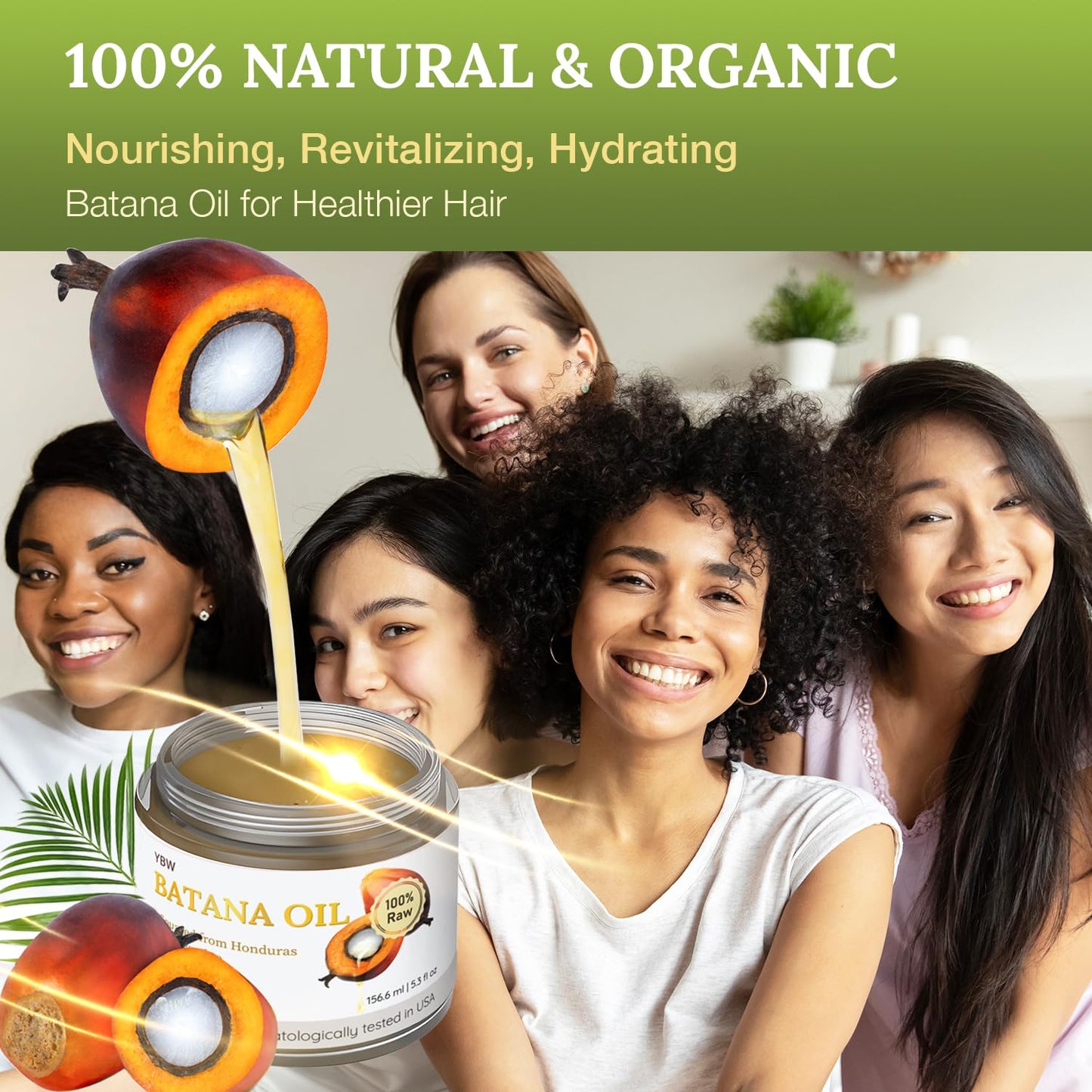 Dr. Sebi 100% Natural, Unrefined and Organic Batana Oil from Honduras for Hair Growth