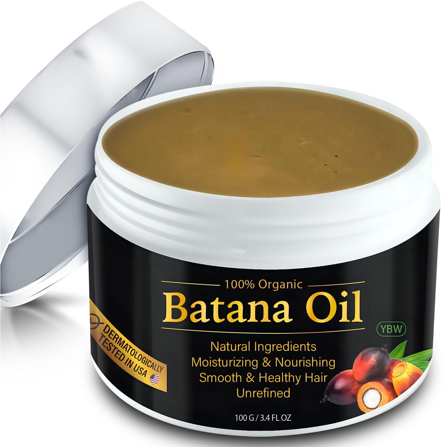 100% Natural Raw Batana Oil for Hair Growth, Dr. Sebi Hair Oil from Honduras